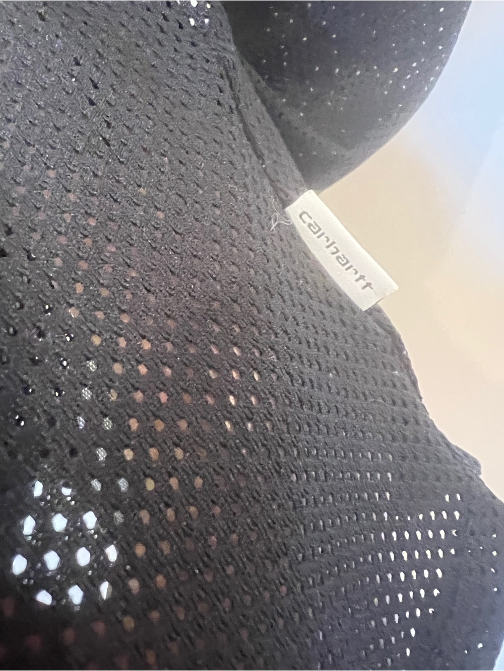 Carhartt Black Mesh Racerback Tank with White Graphic - Picture 6 of 7
